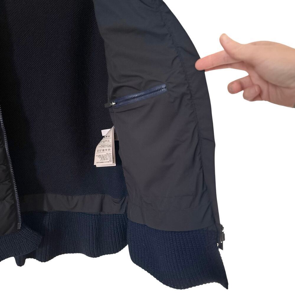 KJUS Ramona Insulation Jacket Knit Merino Wool Sweater Navy Blue Size 36 Small - Picture 6 of 14